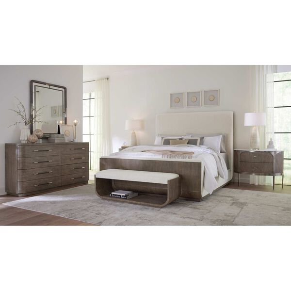 Modern Mood Mink Cal King Upholstered Panel Bed, image 2