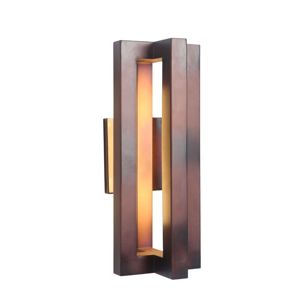 Kai Aged Copper 7-Inch Outdoor LED Outdoor Wall Mount, image 2