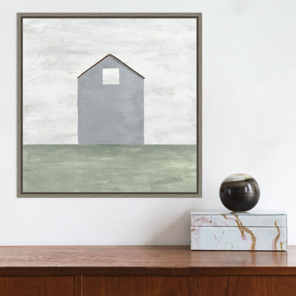 Courtney Prahl Gray Rural Barn Simplicity III 16 x 16 Inch Wall Art, image 1