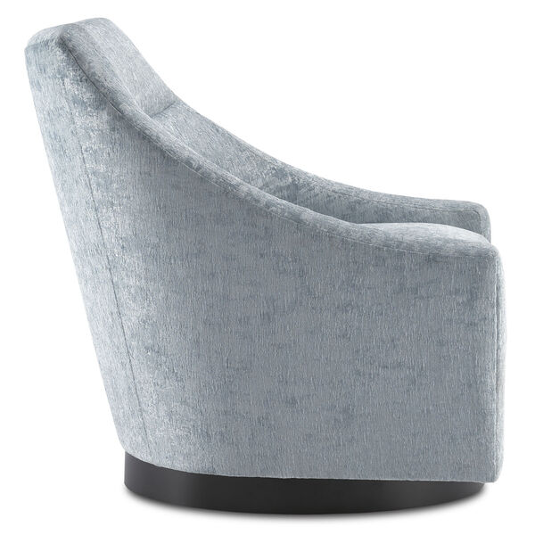 Pryce Blue Black Swivel Chair, image 3