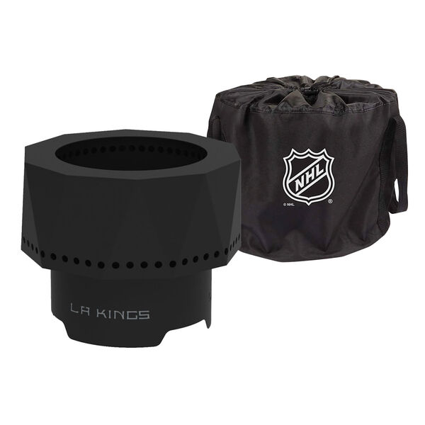 NHL Los Angeles Kings Ridge Portable Steel Smokeless Fire Pit with Carrying Bag, image 1
