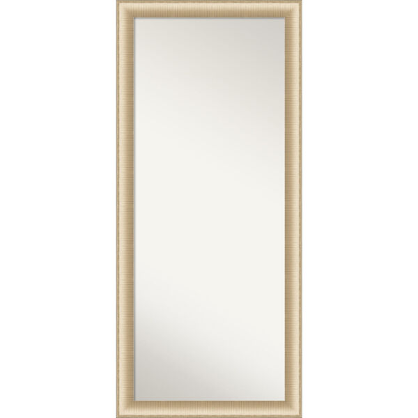 Elegant Brushed Honey 29W X 65H-Inch Full Length Floor Leaner Mirror, image 1