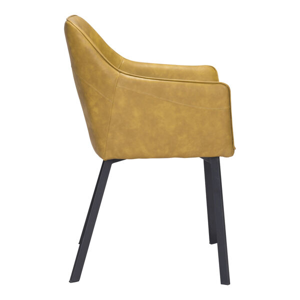 Loiret Yellow and Black Dining Chair, Set of Two, image 3