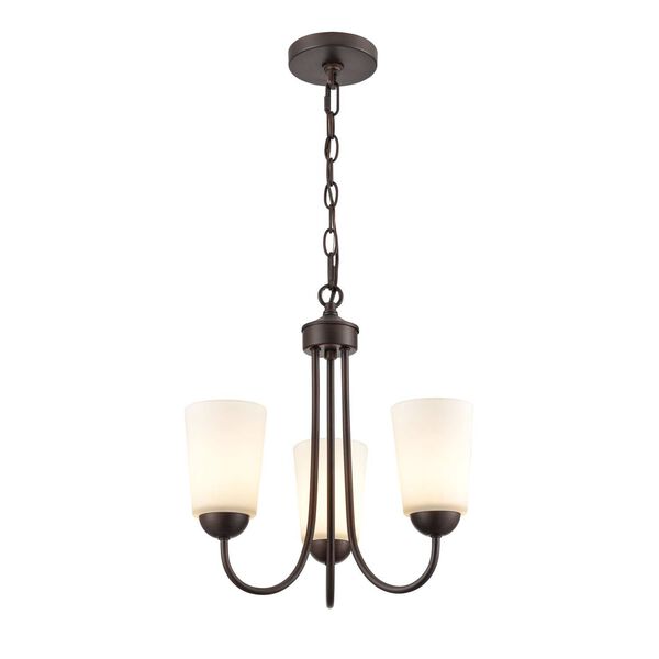 Ivey Lake Rubbed Bronze Three-Light Chandelier, image 3
