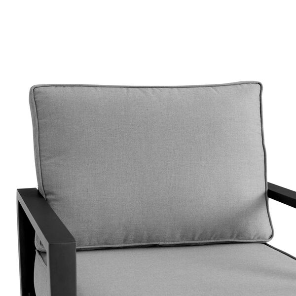 Cayman Black Outdoor Swivel Chair, image 4