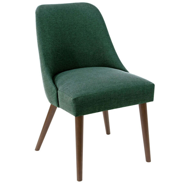 Linen Conifer Green 33-Inch Dining Chair, image 1