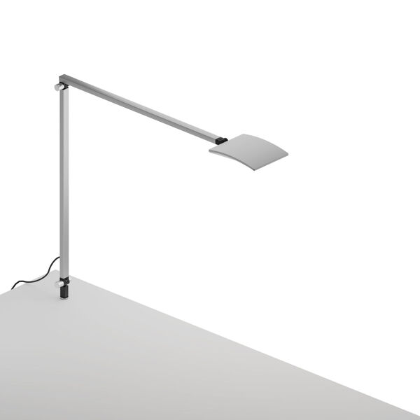 Mosso Silver LED Pro Desk Lamp with Through-Table Mount, image 1