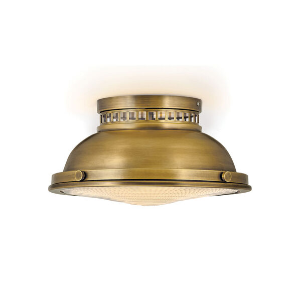 Emery Heritage Brass Two-Light Flush Mount, image 5