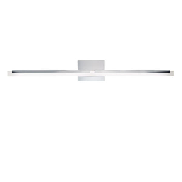 Double L Brushed Nickel One-Light 36-Inch Wall Sconce, image 1