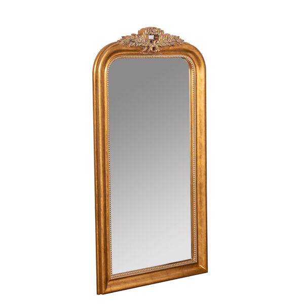 Camilla Antique Gold 58-Inch Arched Floor Mirror, image 3