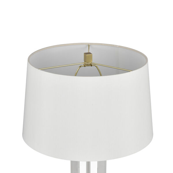 Bodil Clear and Brass 26-Inch One-Light Table Lamp, image 3