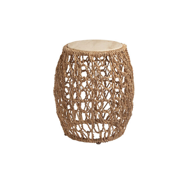 Los Altos Brown Madrid Woven Accent Table, image 1