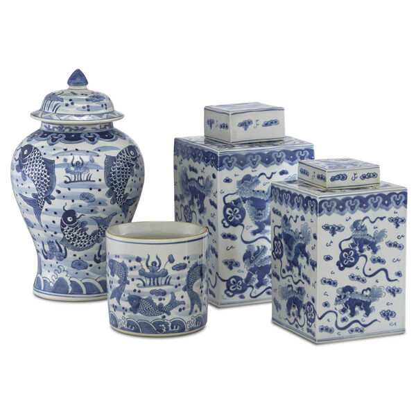 Ming Blue and White Planter, image 3