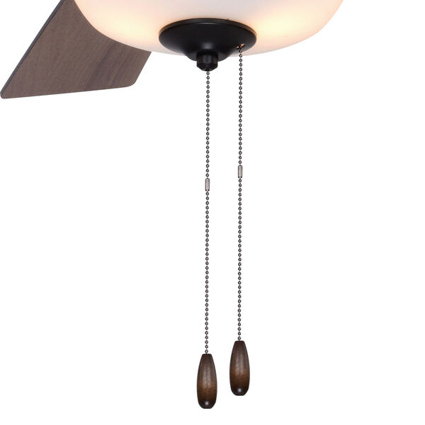 Lisbon Black Two-Light Ceiling Fan, image 2
