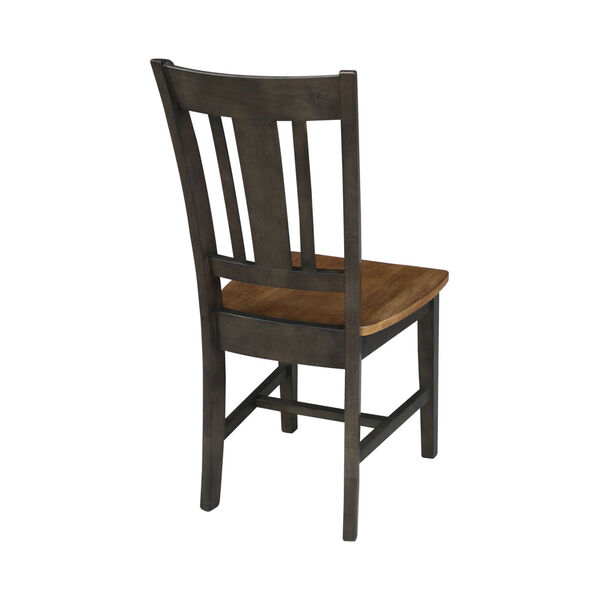 San Remo Hickory and Washed Coal Splatback Chair, Set of 2, image 2