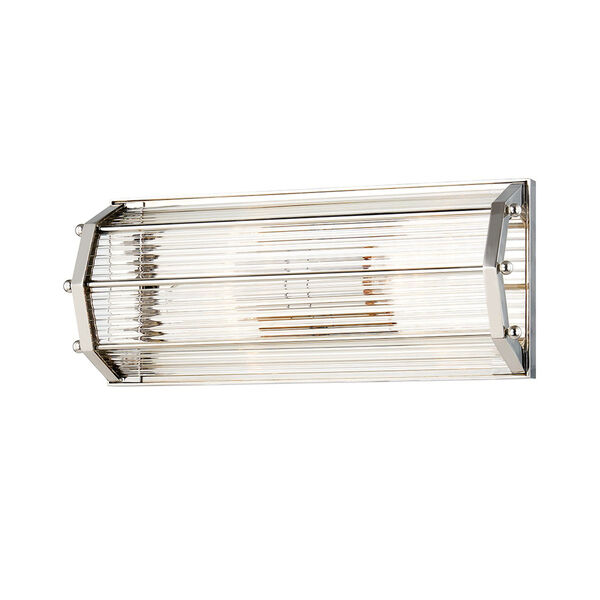 Wembley Polished Nickel Two-Light ADA Wall Sconce, image 1