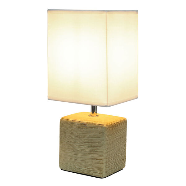 Erin Beige and White One-Light Petite Table Lamp