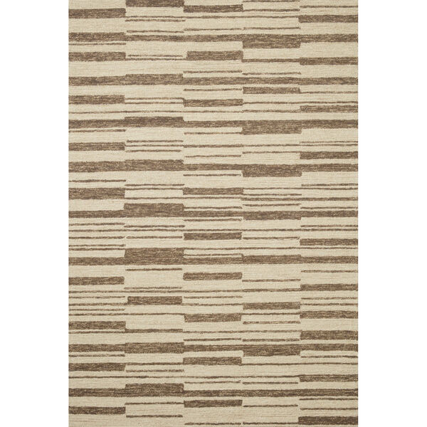 Chris Loves Julia Polly Beige and Tobacco Area Rug, image 1
