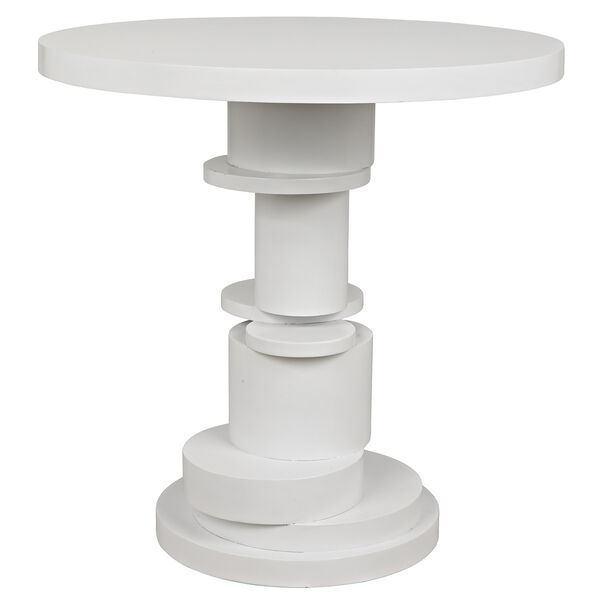 Hugo Solid White 28-Inch Side Table, image 1
