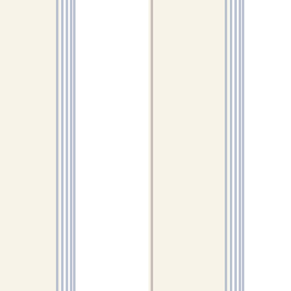 Pure Stripe Beige, Blue and Grey Wallpaper, image 1