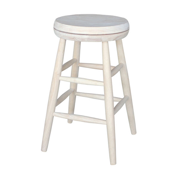 Swivel Scooped Seat Stool - 24-inch Seat Height, image 1
