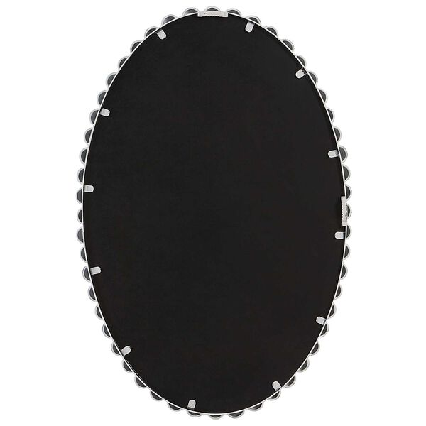 Serna Matte White Oval Wall Mirror, image 6