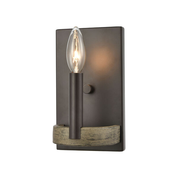 Transitions Oil Rubbed Bronze and Aspen One-Light ADA Wall Sconce, image 1