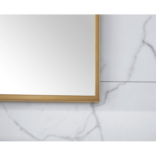 Sonoma Brushed Gold 39-Inch Mirror, image 5