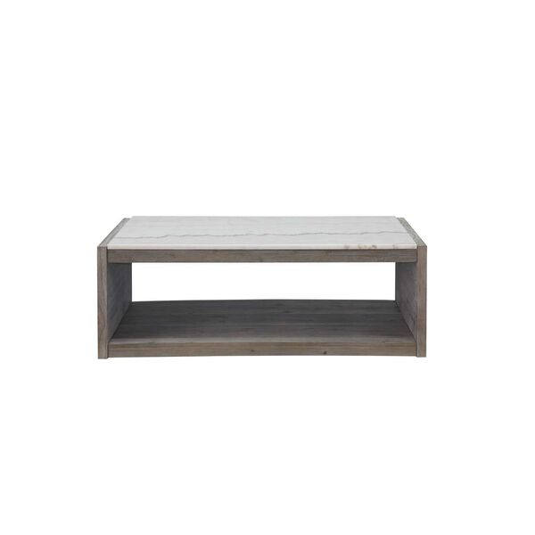 Moonbeam Moonlit Gray Marble Top Cocktail Table, image 2