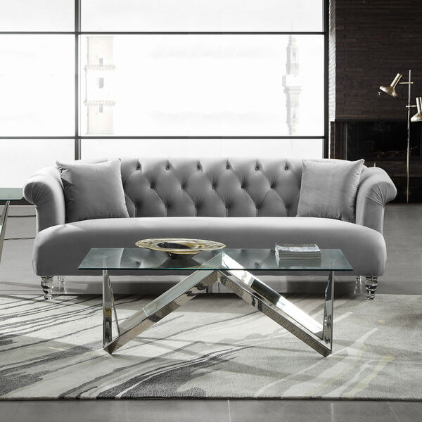 Elegance Gray Sofa, image 1