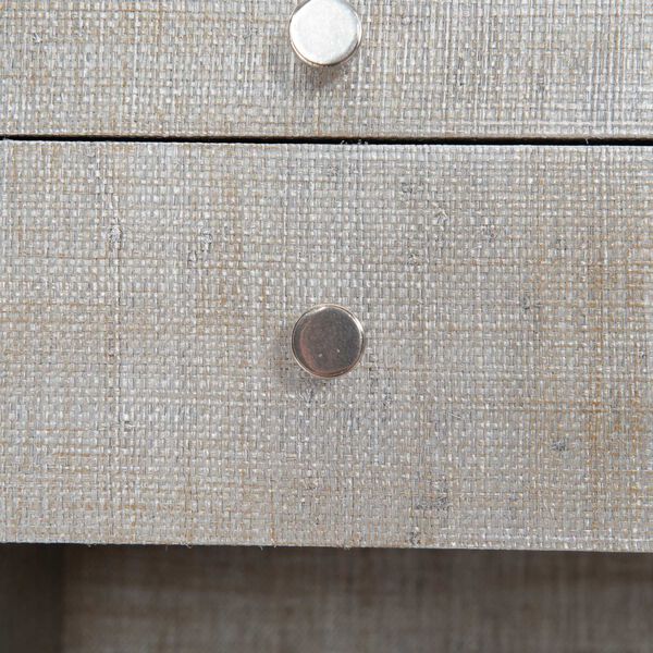 Saba Natural and Stainless Steel Nightstand, image 5