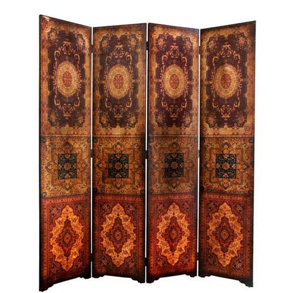 Six Ft. Tall Olde - Worlde Baroque Room Divider, Width - 63 Inches, image 1