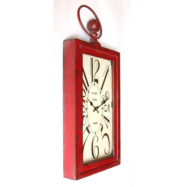 Waverly Red Wall Clock, image 2