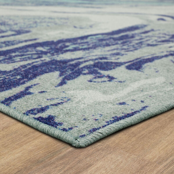 Sovanna Blue Abstract Area Rug, image 4