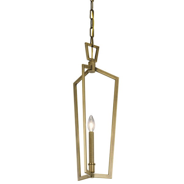 Abbotswell Natural Brass 10-Inch One-Light Mini Pendant, image 3
