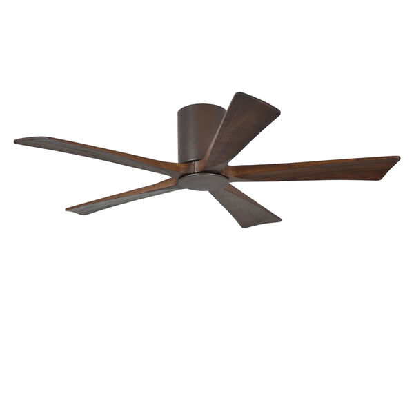 Irene-5HLK Textured Bronze 52-Inch Ceiling Fan with LED Light Kit and Walnut Tone Blades, image 4