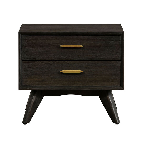 Baly Brushed Brown Gray Nightstand, image 1