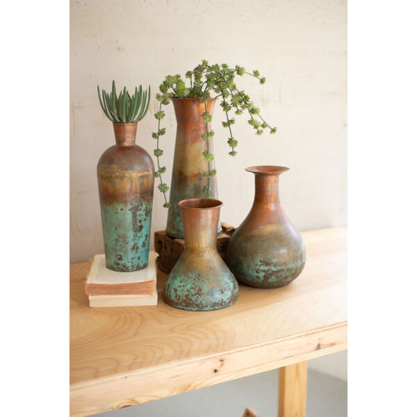 Copper Two-Toned Vase, Set of 4, image 1