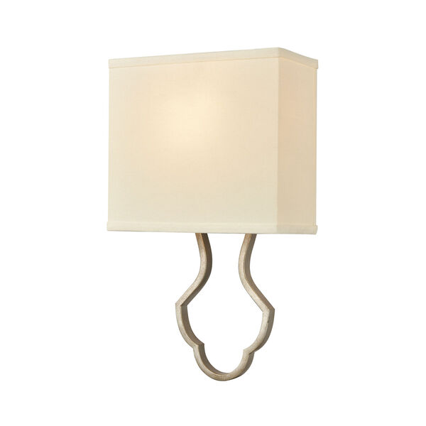 Lanesboro Dusted Silver One-Light Wall Sconce, image 1