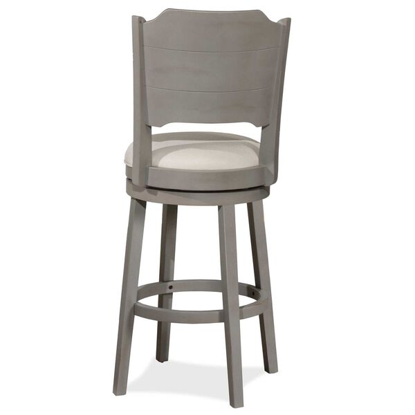 Clarion Distressed Gray Swivel Stool, image 4