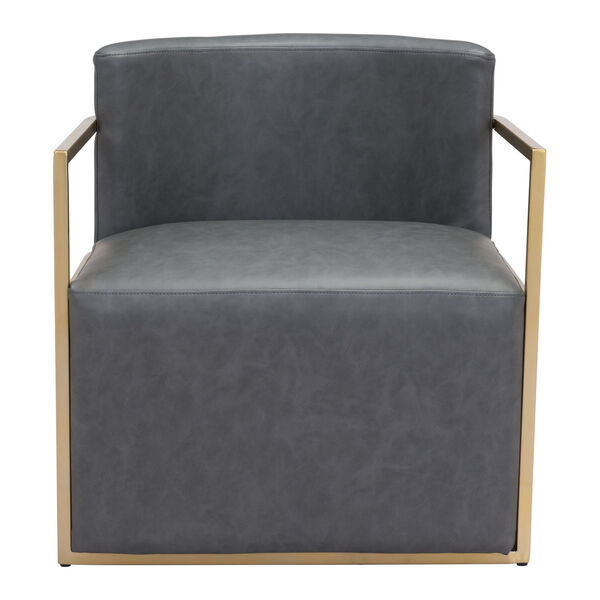 Xander Gray and Gold Accent Chair, image 4