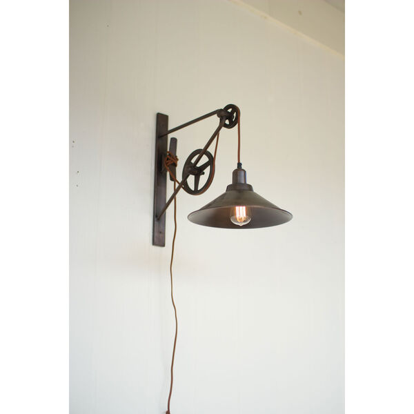 Double Pulley Wall Sconce, image 1