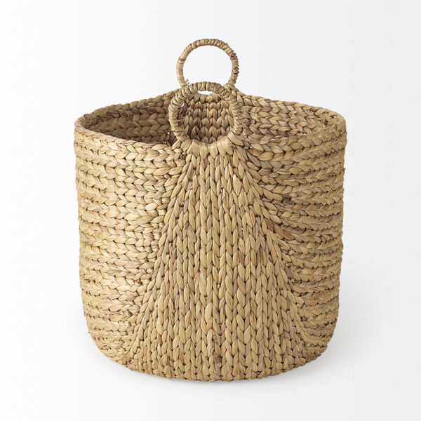 Sivan Light Brown Round Basket with Handle, Set of 3, image 3