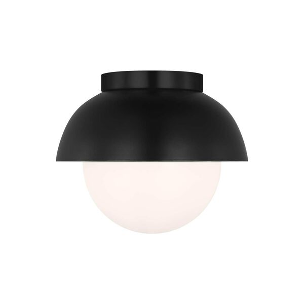 Hyde Midnight Black One-Light Flush Mount with Opal Shade by Drew and Jonathan, image 1