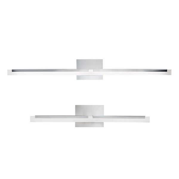 Double L Chrome One-Light 26-Inch Wall Sconce, image 2