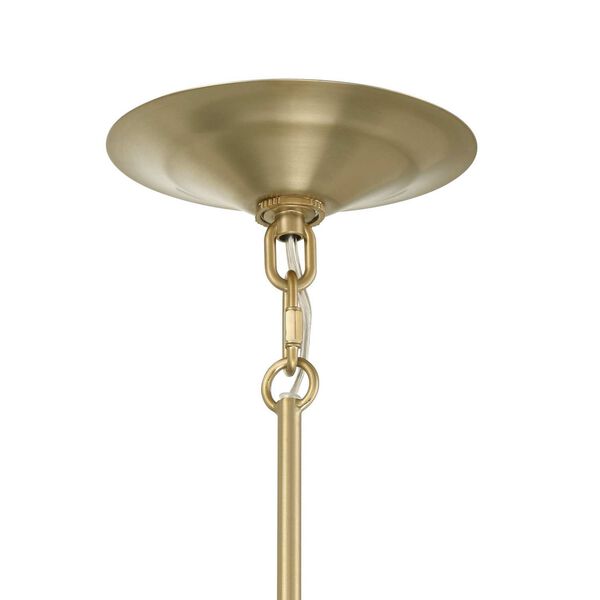 Lincoln Antique Brass Off White One-Light Pendant, image 6