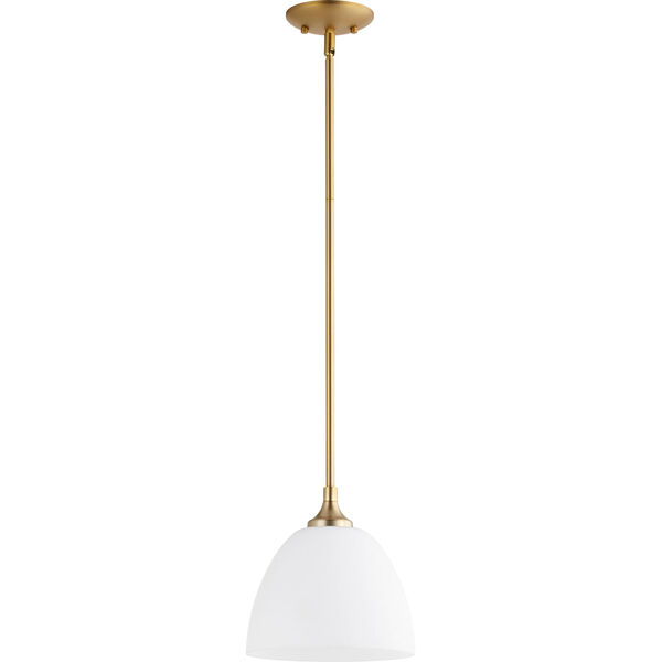 Enclave Aged Brass One-Light 9-Inch Mini Pendant, image 1