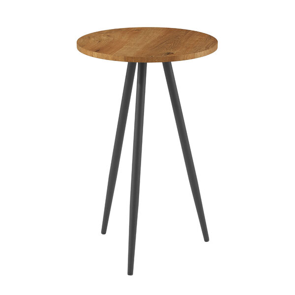 Tilly English Oak and Black Side Table, image 1