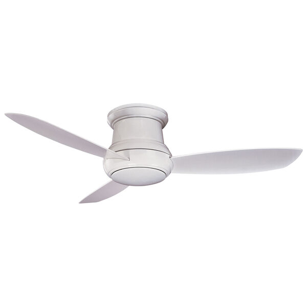 Concept II White 52-Inch Outdoor LED Ceiling Fan, image 1