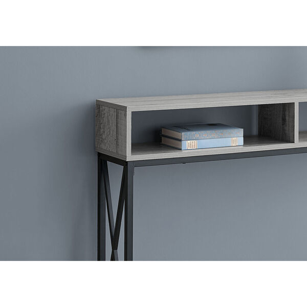 Gray Nine-Inch Console Table, image 3